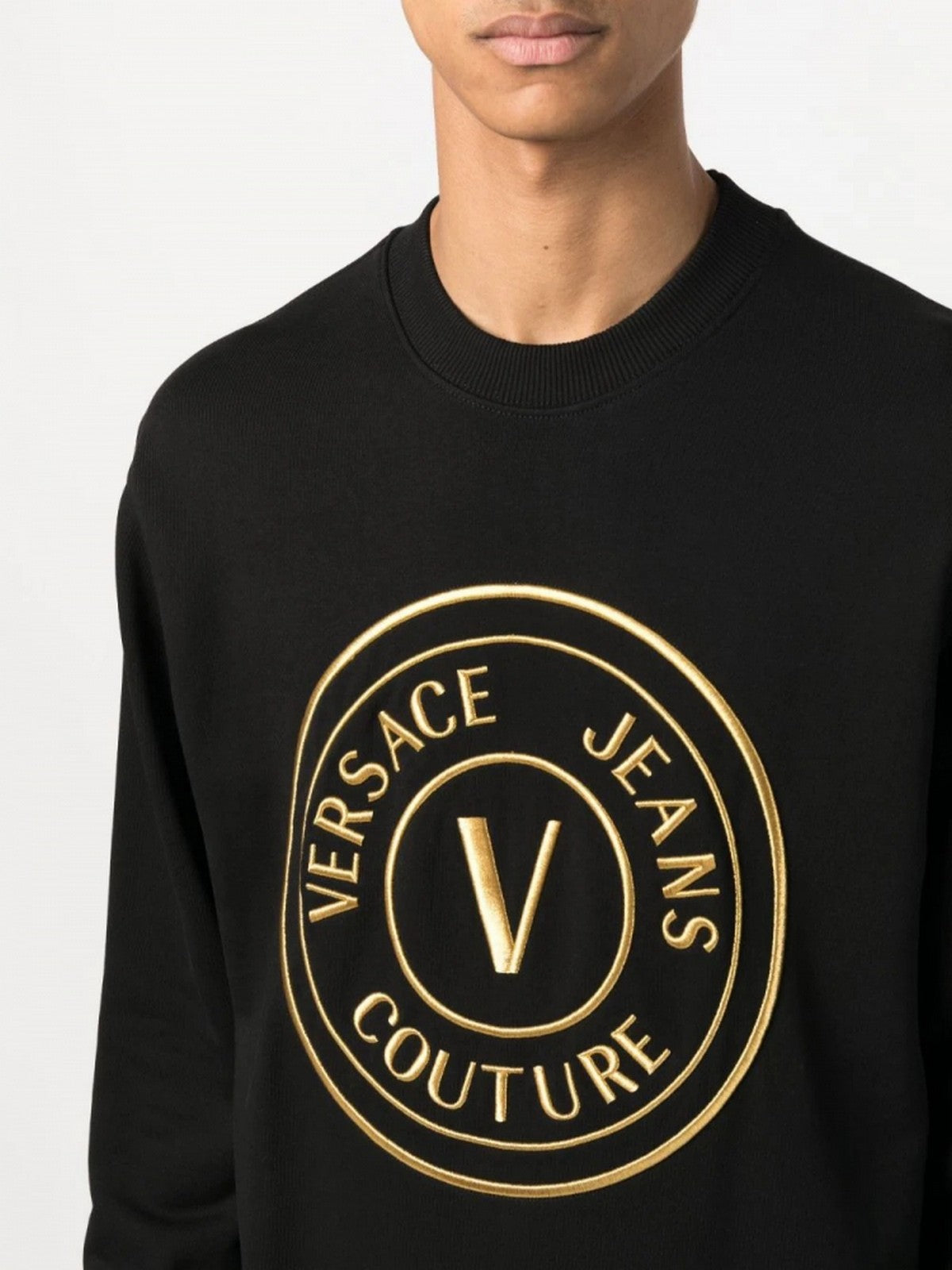 Versace Jeans Couture Herren Sweatshirt 75Gait05 CF06T G89 Schwarz