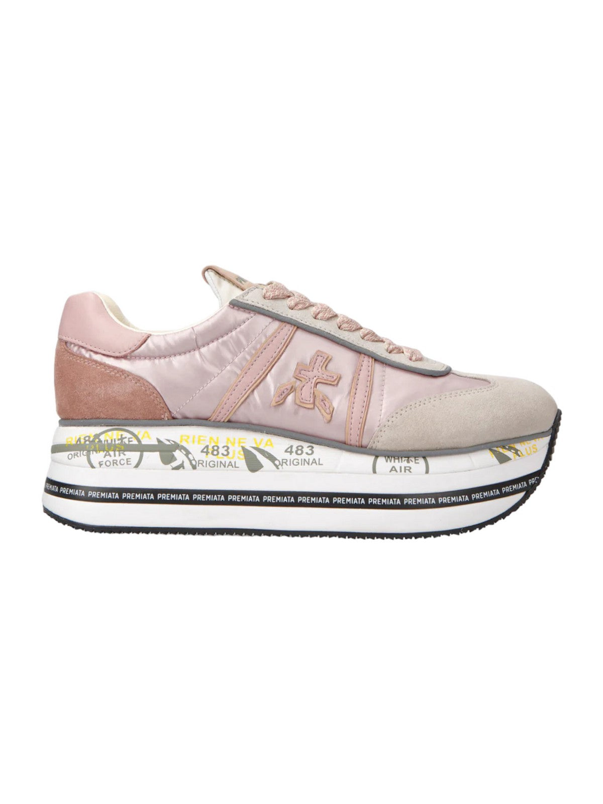 Sneaker femenina Beth Var 6499 Rosa otorgada