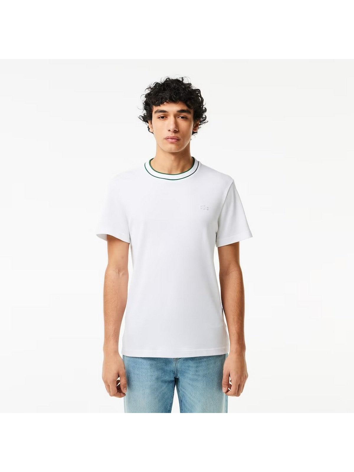 T-shirts de lacoste et pôle blanc Th8174 001 pour hommes