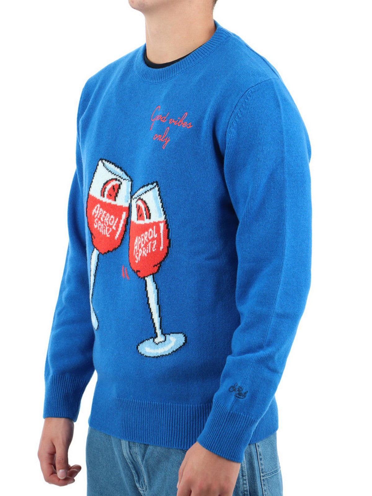 MC2 Saint Barth Herrenpullover Heron 10911e Blau