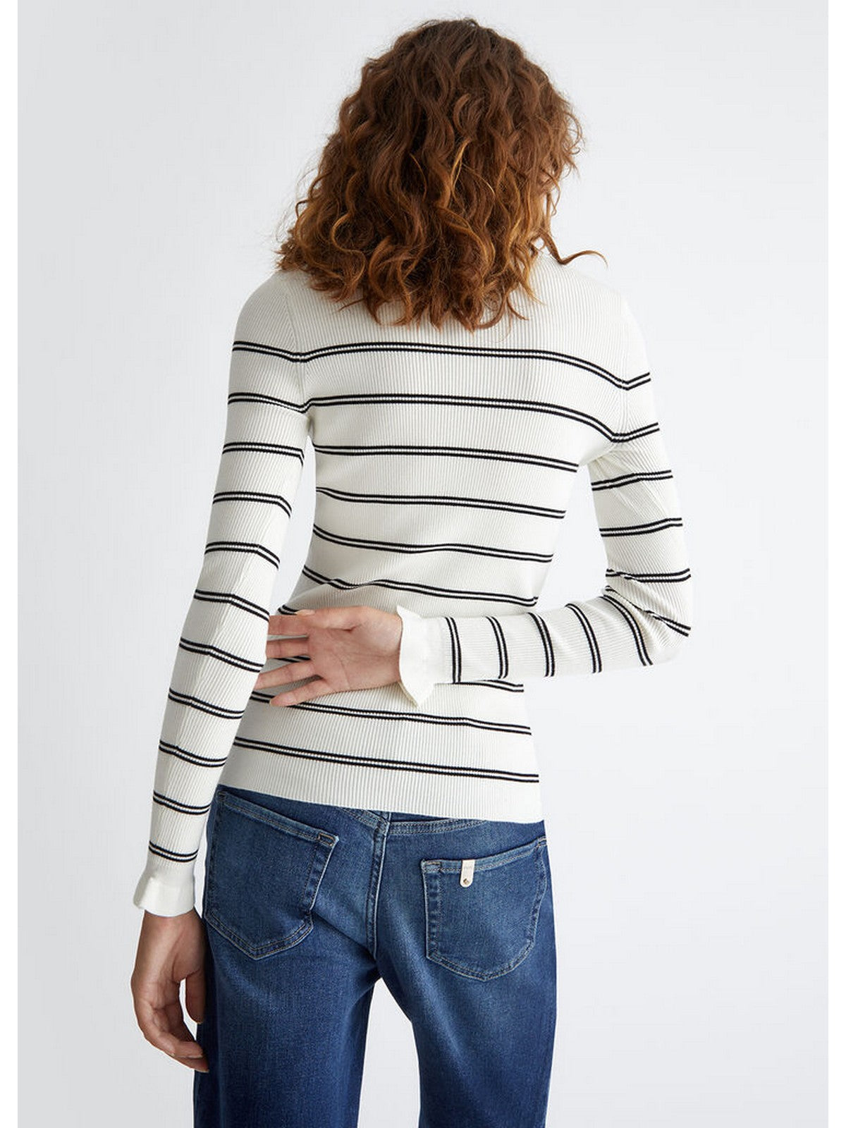 LIU JO WHITE Maglione Donna MF3001MS99E 03Q45 Bianco gioboutiqueweb