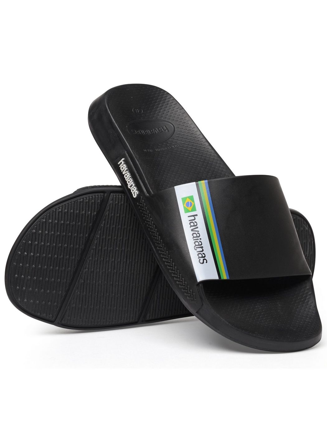 HAVAIANAS Ciabatta Unisex adulto Hav. Slide Brasil 4147319.0090 Nero gioboutiqueweb