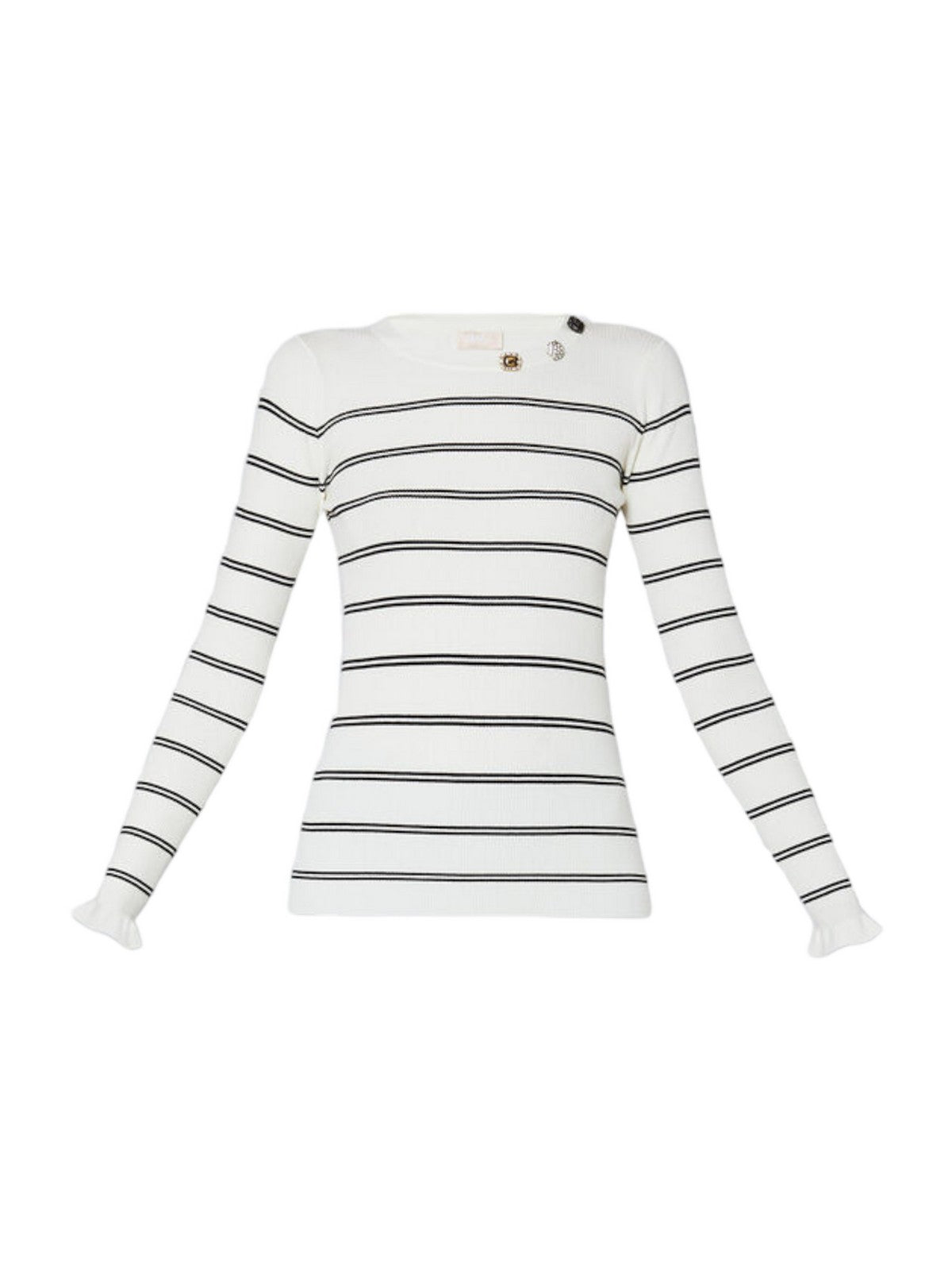LIU JO WHITE Maglione Donna MF3001MS99E 03Q45 Bianco gioboutiqueweb