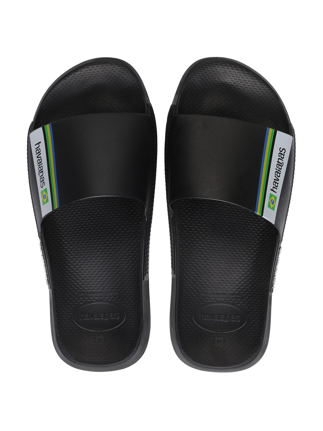 HAVAIANAS Ciabatta Unisex adulto Hav. Slide Brasil 4147319.0090 Nero gioboutiqueweb