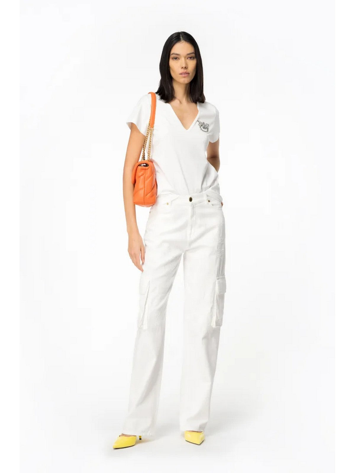 PINKO T-Shirt e Polo Donna Turbato 100372-A1R7 Z15 Bianco gioboutiqueweb