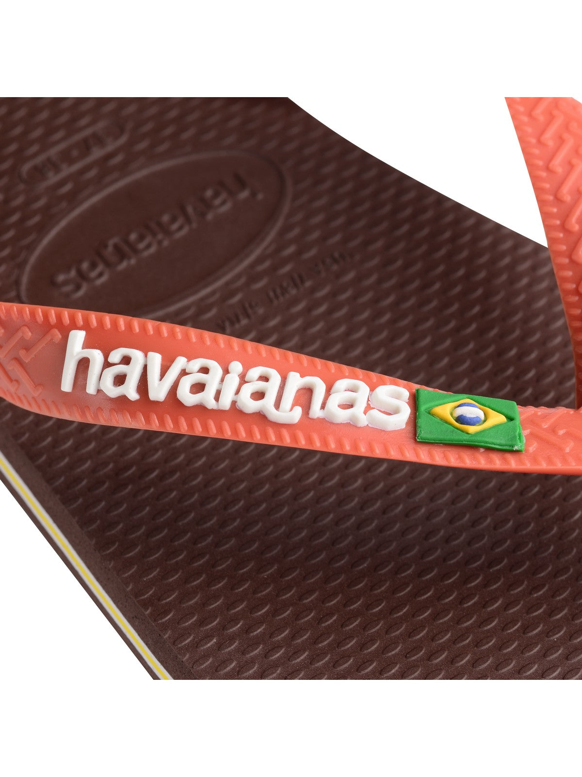 HAVAIANAS Infradito Unisex adulto Hav. Brasil logo 4110850.3059 Marrone gioboutiqueweb