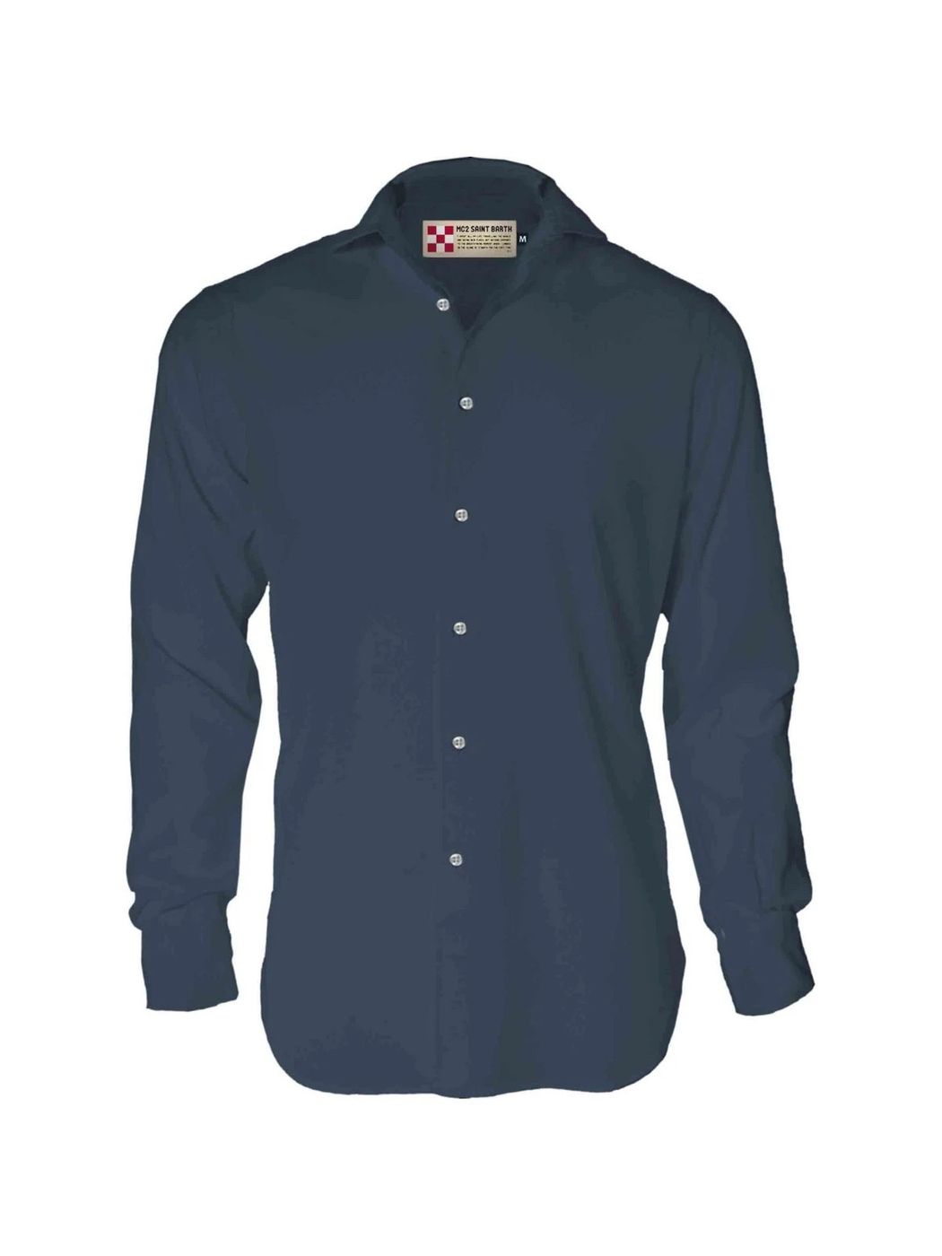 Mc2 Saint Barth Men's Shirt Pamplona 61n Blue