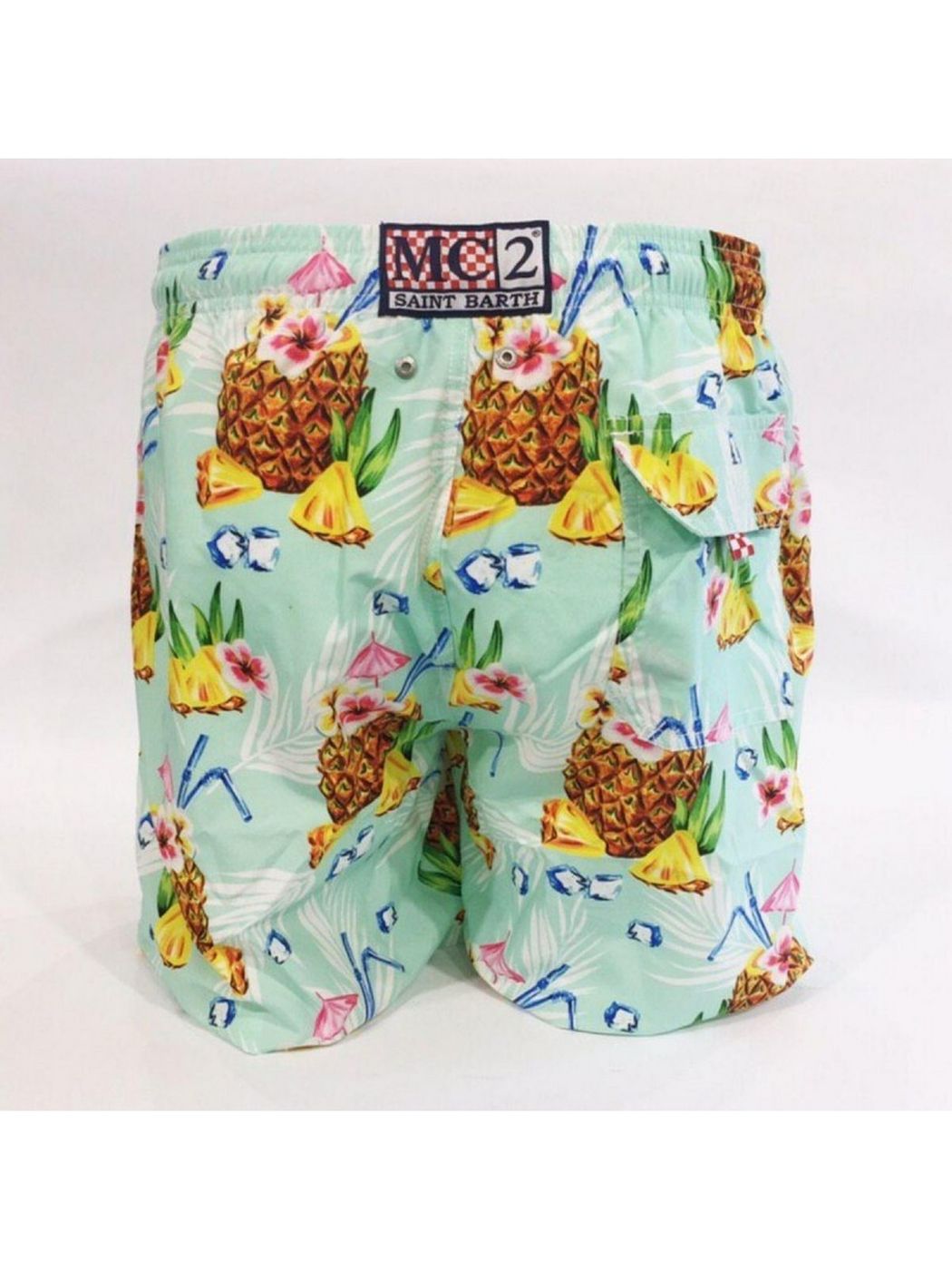 MC2 SAINT BARTH Costume da bagno Uomo Pantaloncino GUSTAVIA PICO56 Verde gioboutiqueweb