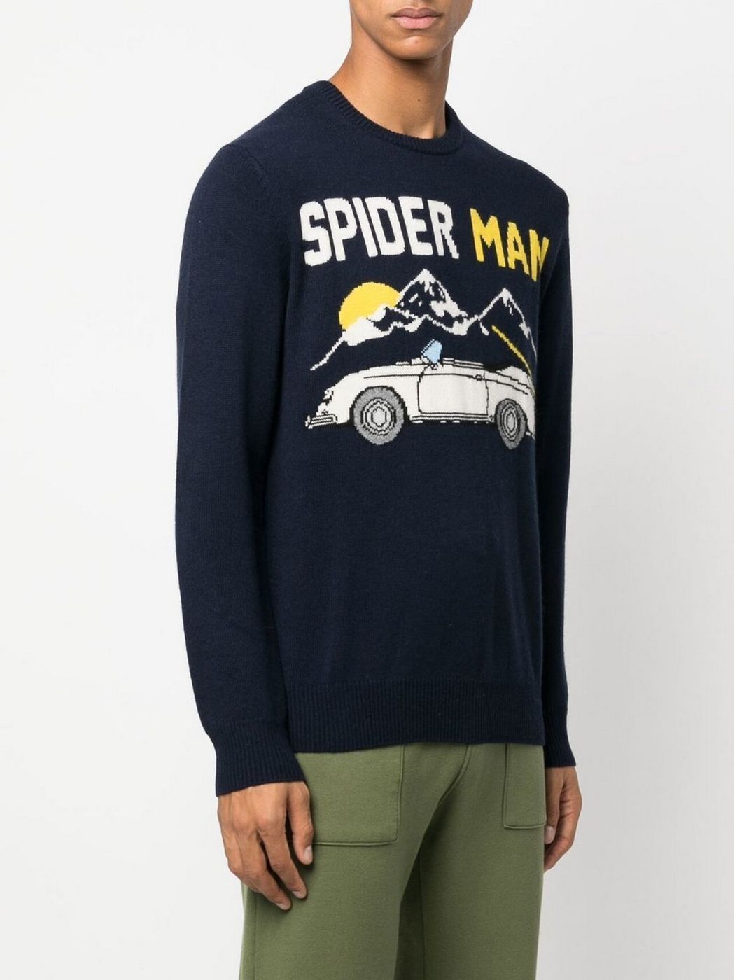 Mc2 Saint Barth Men's sweater HERON 01466C Blue