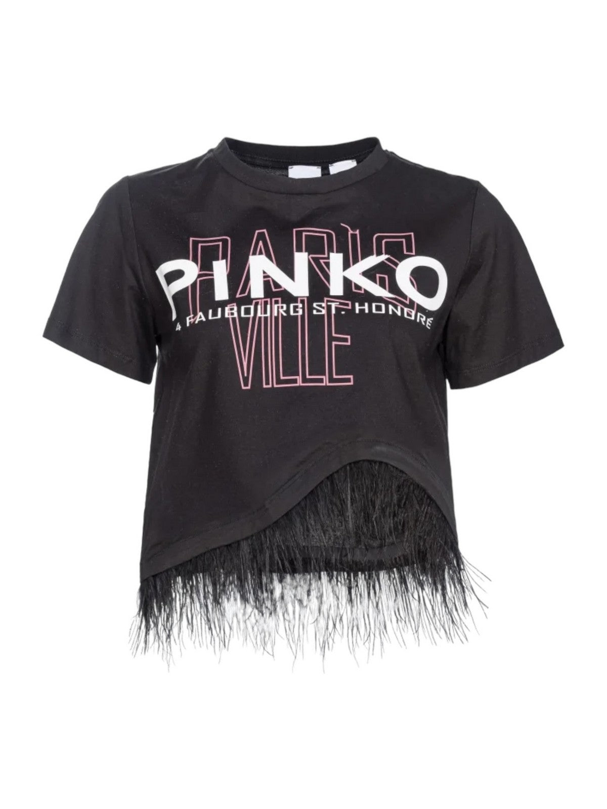 Pinko T-Shirt und Pole Woman Martignano 103130-A1LV Z99 Schwarz