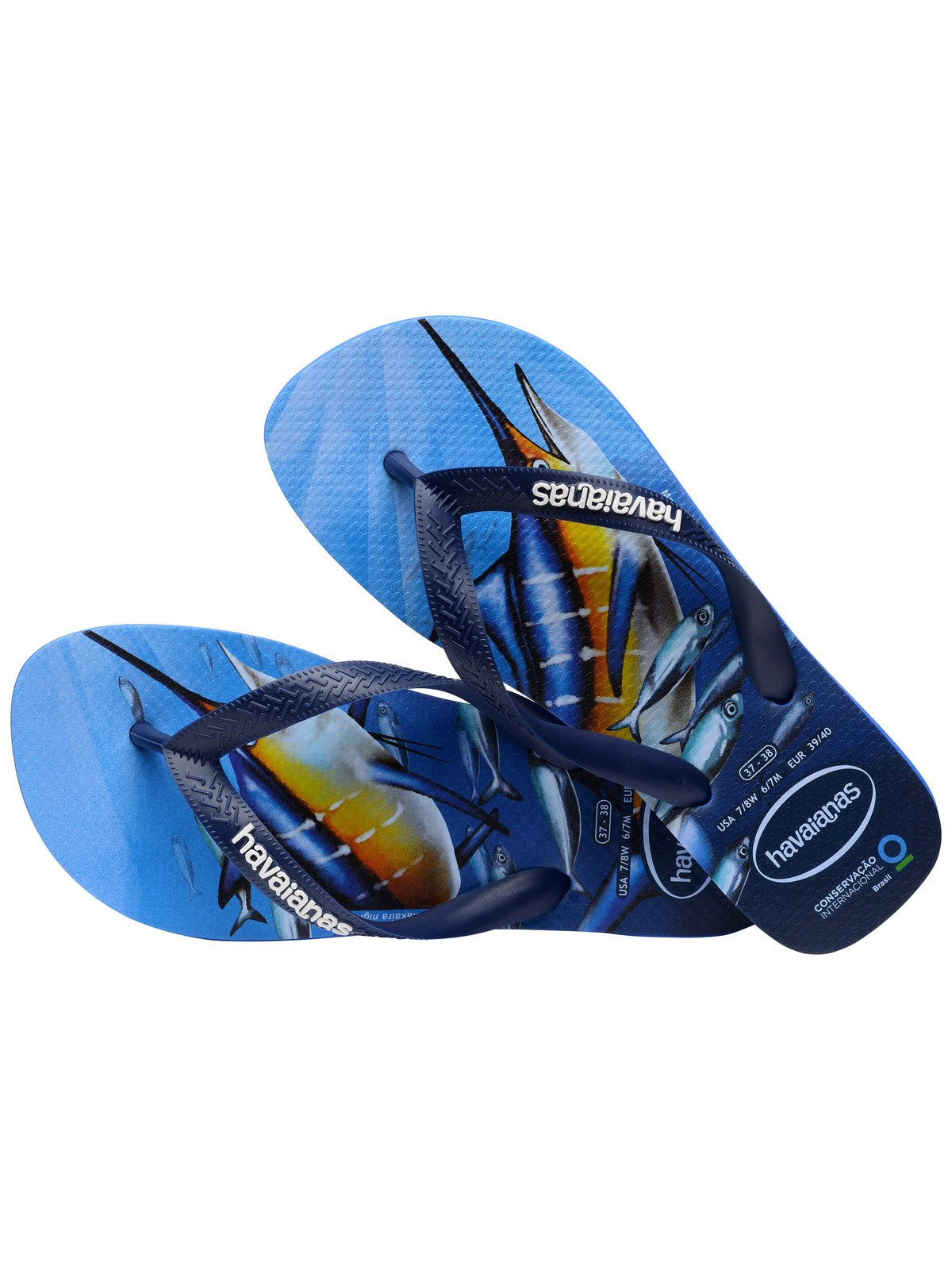 HAVAIANAS Infradito Unisex adulto Hav. conservation international 4119507.3847 Blu gioboutiqueweb