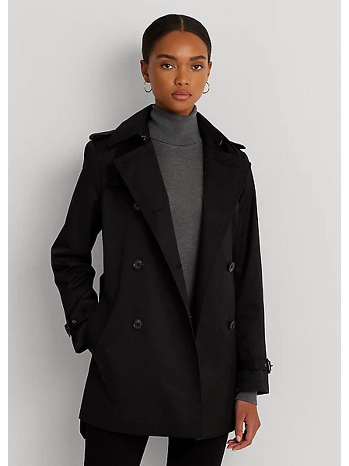 LAUREN RALPH LAUREN Trench Donna 297936851 001 Nero gioboutiqueweb