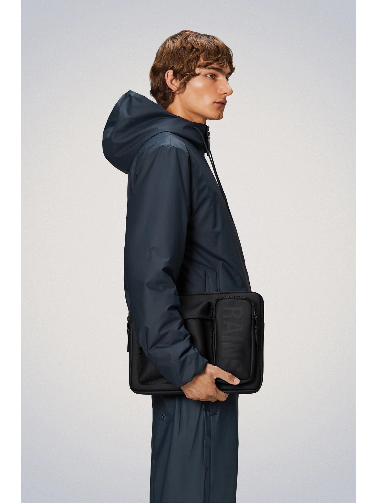 RAINS Borsa Unisex adulto "Texel Laptop Case 13""/14"" W1" 16660 01 Black Nero