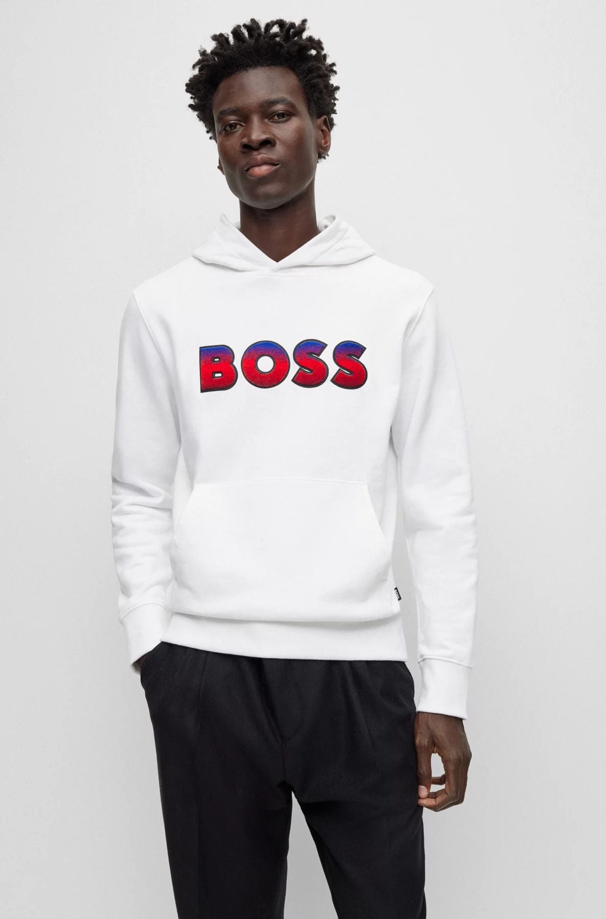 HUGO BOSS Felpa Uomo 50499560 100 Bianco