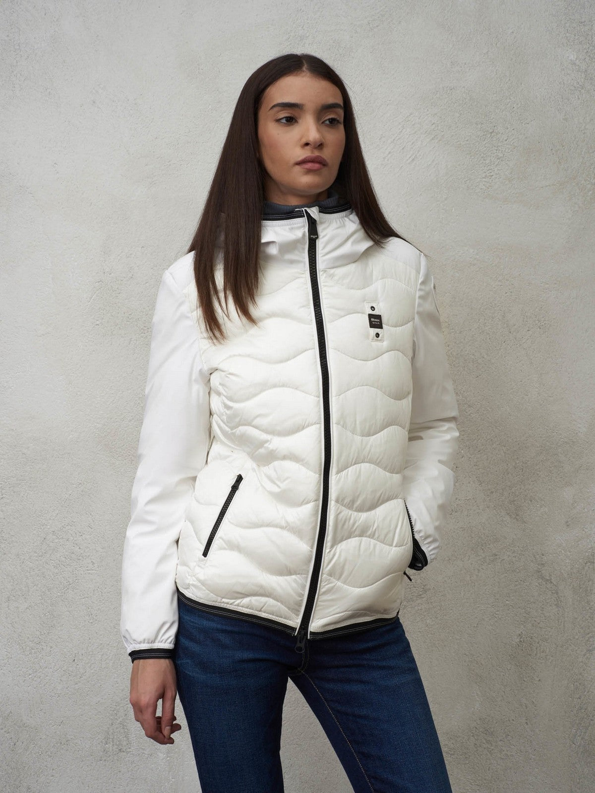Blauer Women's Down Jacket 23WBLDC08108 006628 102 WHITE
