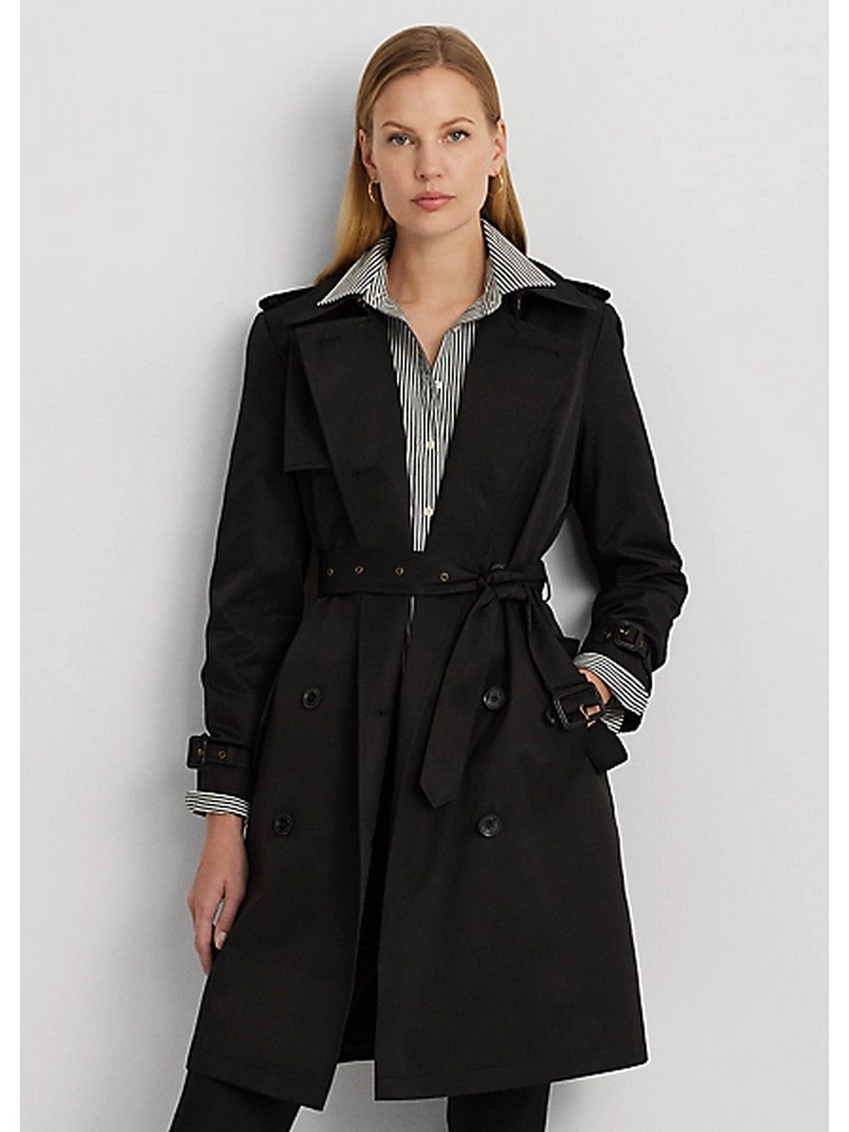 LAUREN RALPH LAUREN Trench Donna 297936856 001 Nero gioboutiqueweb