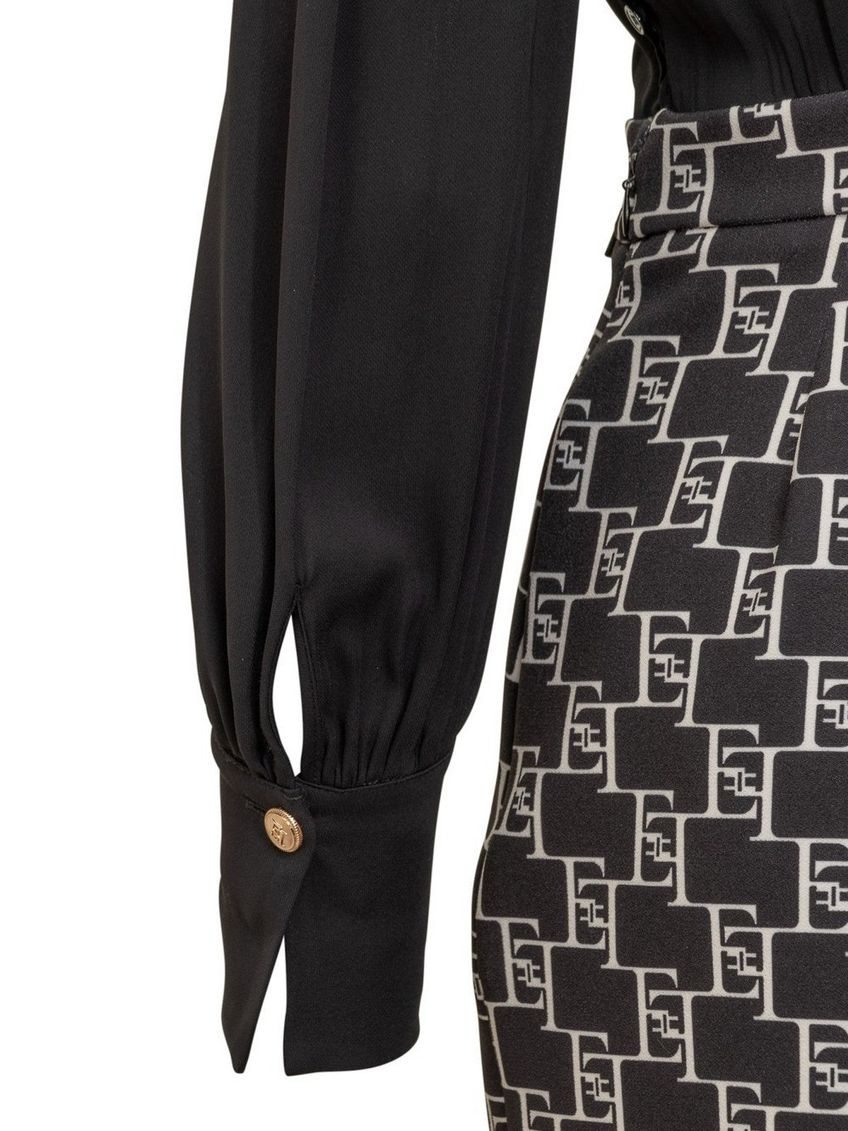 ELISABETTA FRANCHI Frauen AB50941E2 685 Schwarzes Kleid