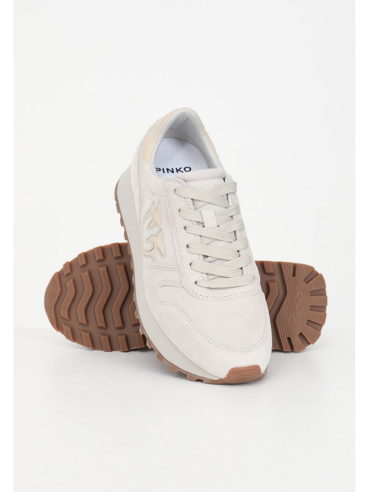 PINKO Sneaker Donna 101629-A0N8 C36 Beige gioboutiqueweb