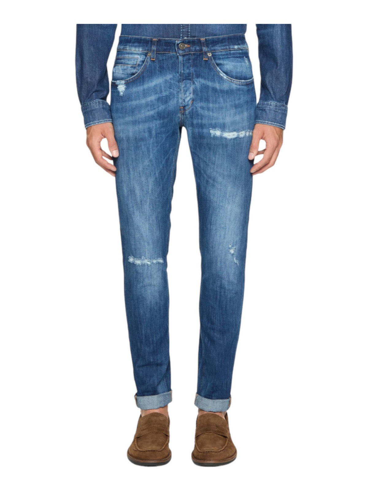 DONDUP Jeans Uomo George UP232 DS0107U GF9 800 Blu gioboutiqueweb
