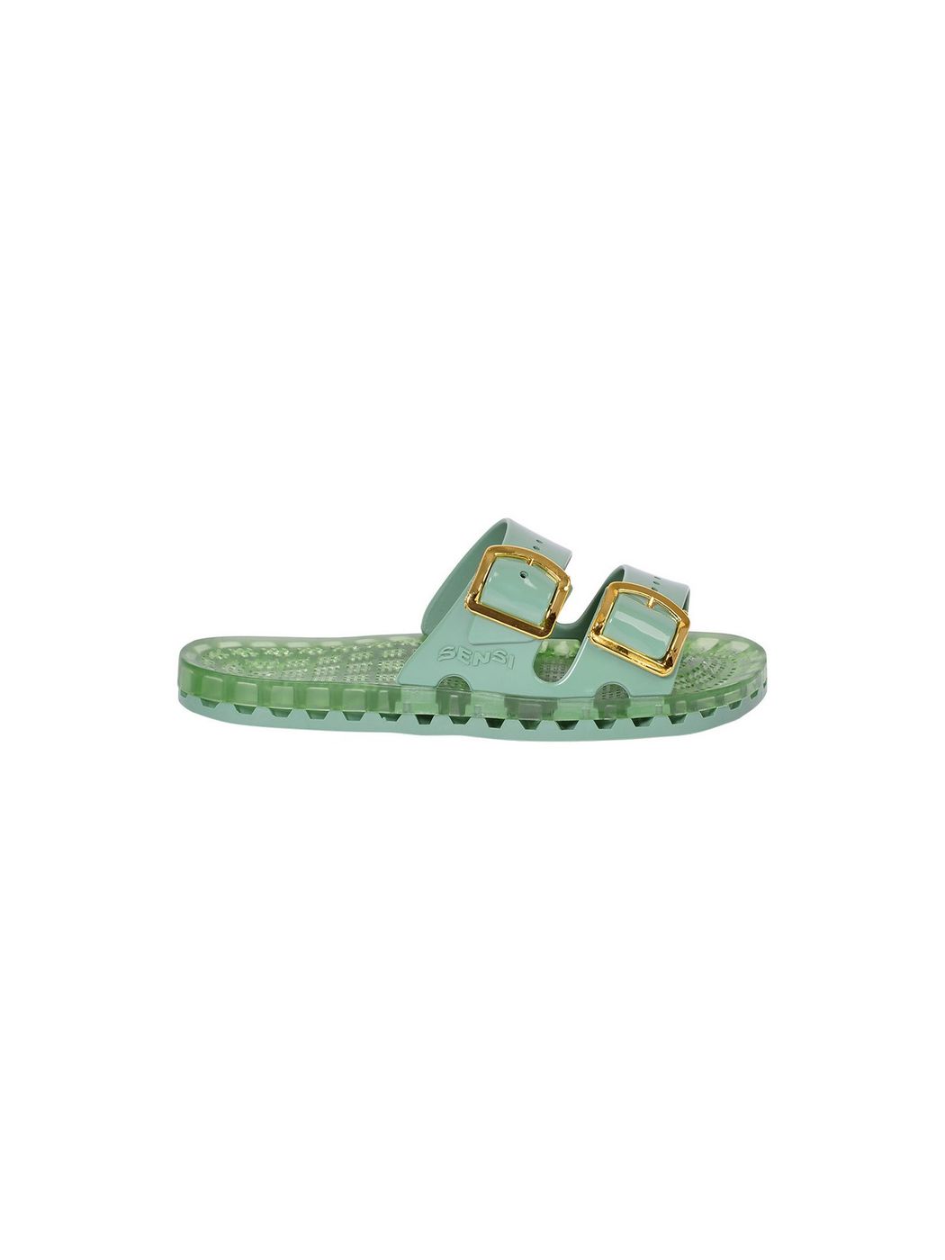 SENSI Ciabatta Donna La jolla flamingo 4151/FL 350 Verde gioboutiqueweb