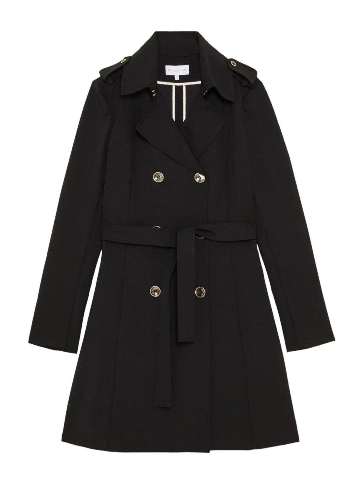 PATRIZIA PEPE Trench Donna CO0188 A2AW K103 Nero gioboutiqueweb