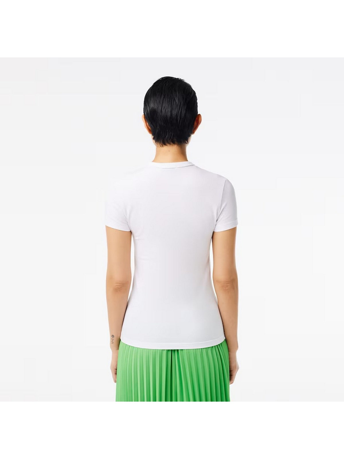 T-shirt de lacoste et femme Pole TF7218 001 Blanc