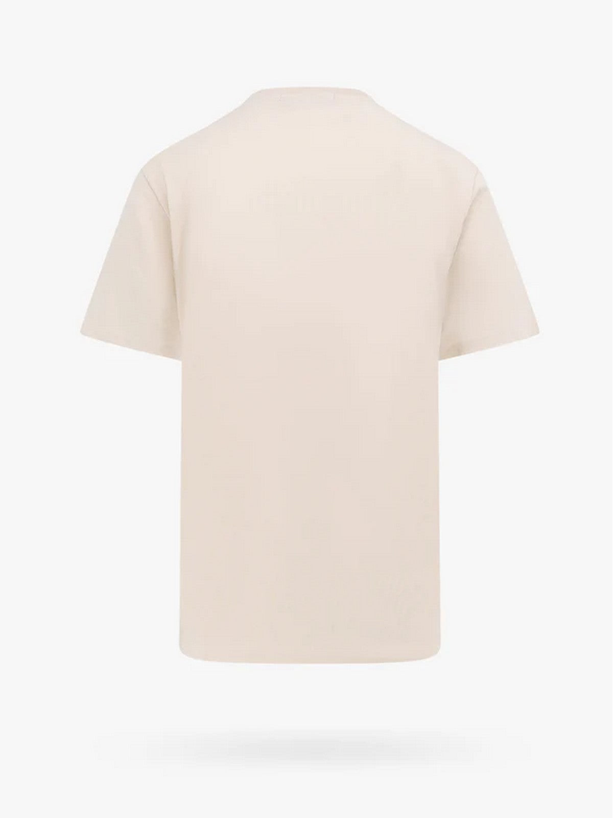 Camiseta Barrow y poste para hombres S4BWUATH040 BW009 BEIGE