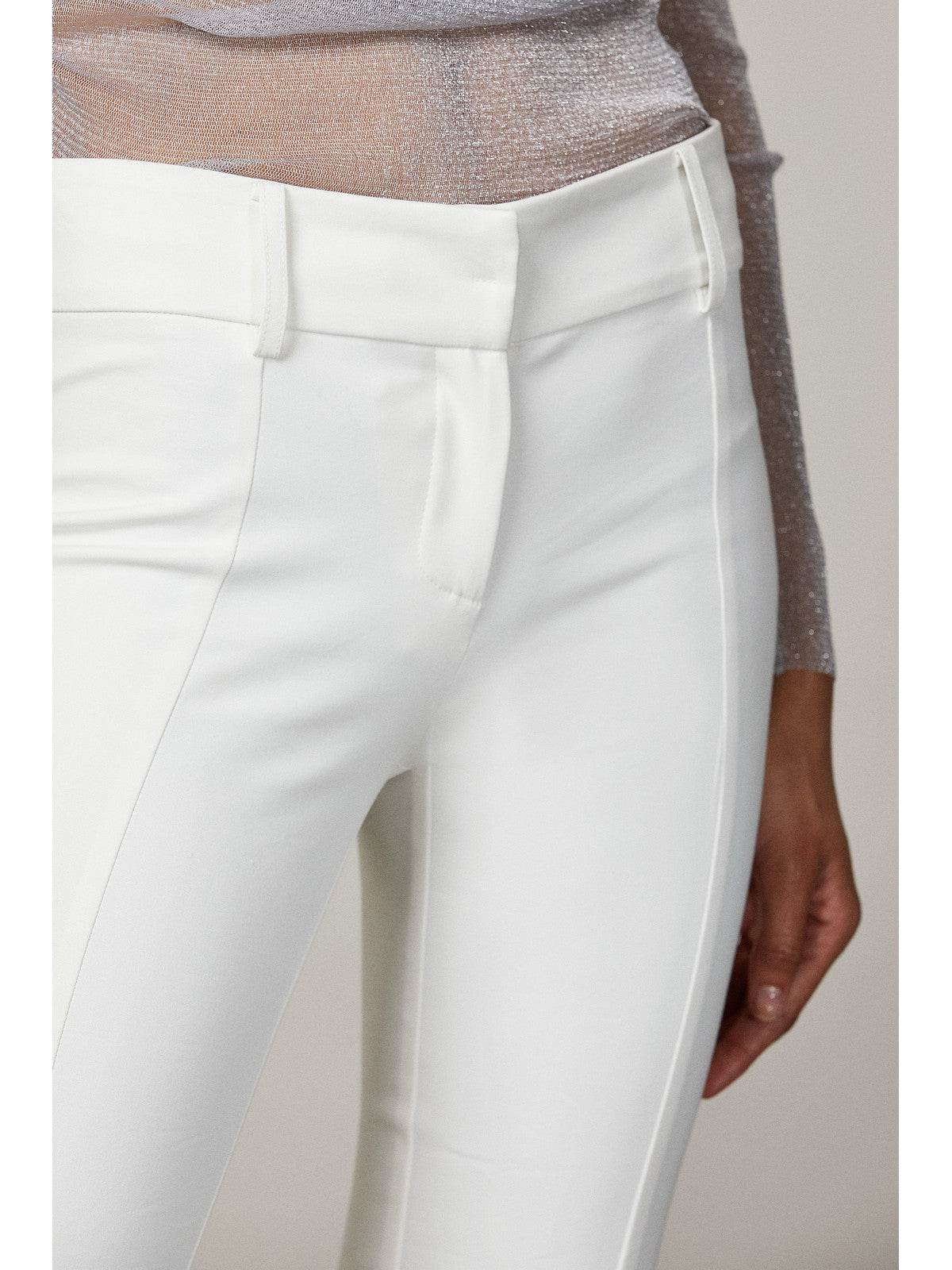 PATRIZIA PEPE Pantalone Donna CPA368 AQ39 W146 Bianco gioboutiqueweb