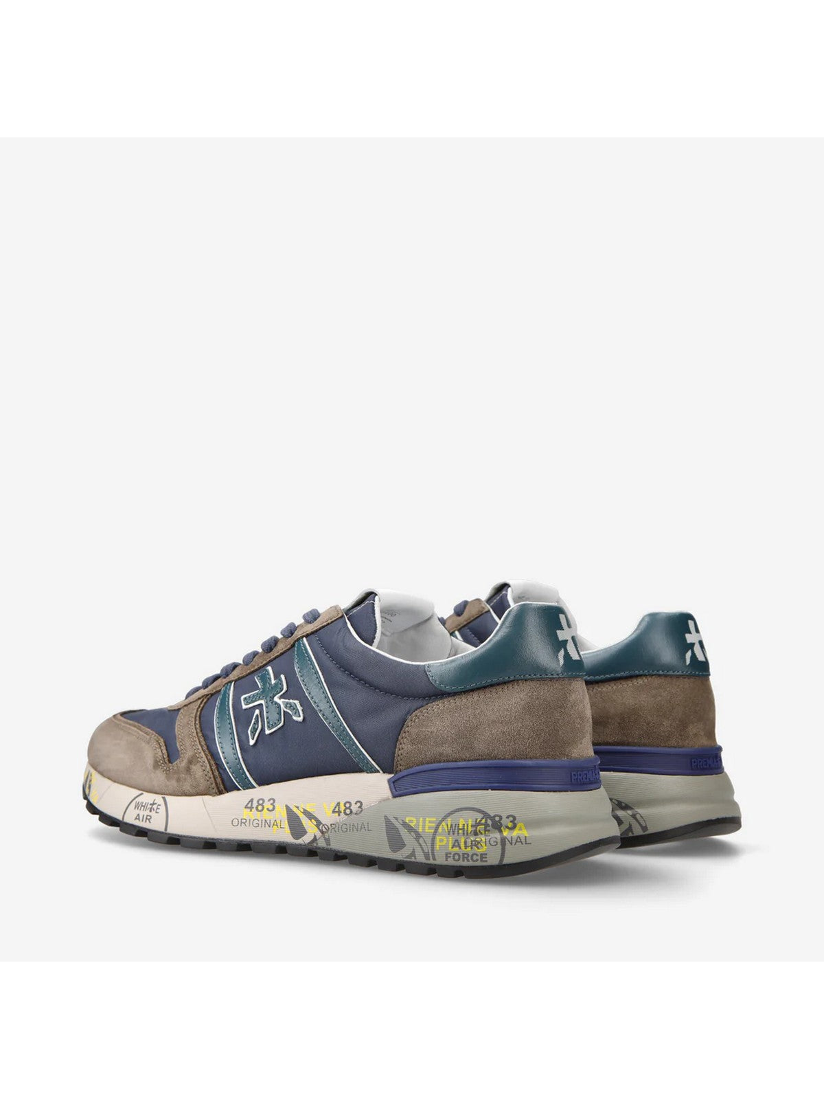 PREMIATA Sneaker Uomo LANDER VAR 6400 Blu gioboutiqueweb