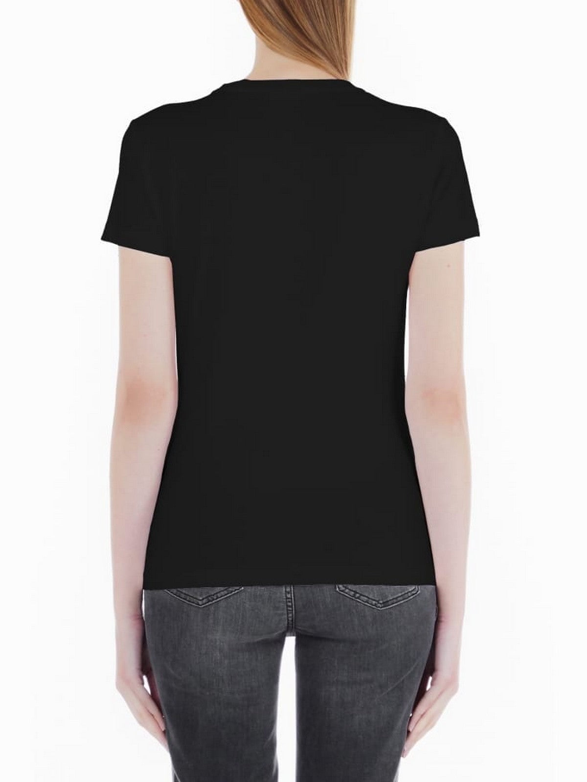 LIU JO WHITE T-Shirt e Polo Donna WF3076JS923 Q9739 Nero gioboutiqueweb