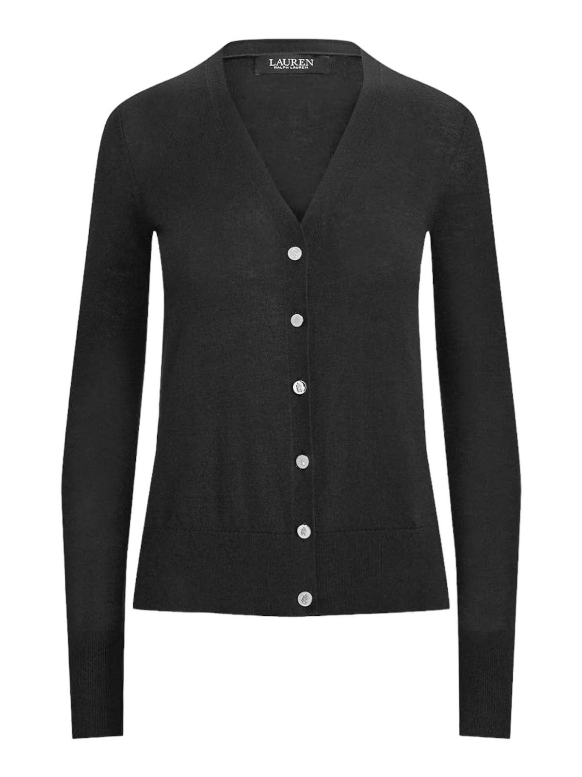 LAUREN RALPH LAUREN Cardigan Donna 200808207 001 Nero gioboutiqueweb