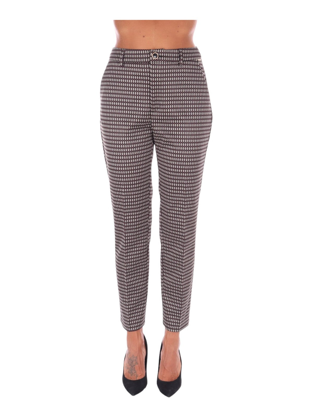 LIU JO WHITE Pantalone Donna MF3118J4050 Q9589 Nero gioboutiqueweb