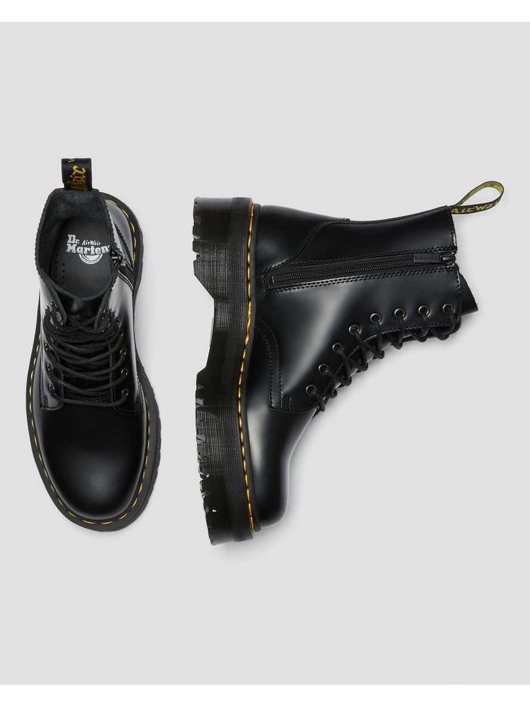 DR. MARTENS Stivali e Stivaletti Donna Jadon polished 15265001 Nero gioboutiqueweb