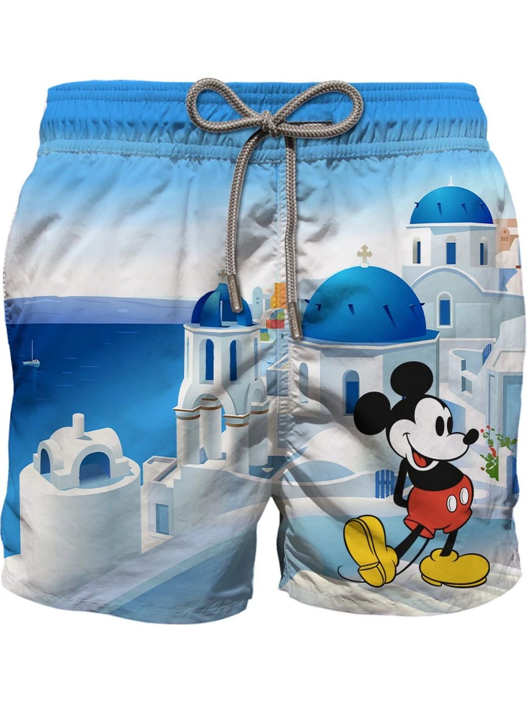 MC2 SAINT BARTH Costume da bagno Uomo Pantaloncino GUSTAVIA PLACED PRINT SANMCK Blu