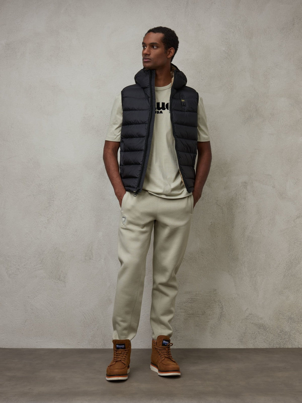 Blauer Gilet Men 23wblux03081 006047 999TT Black