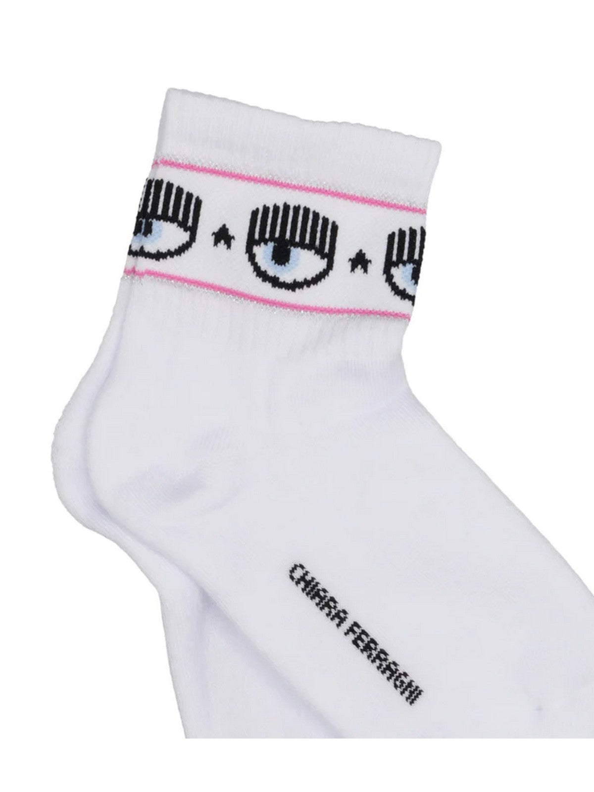 CHIARA FERRAGNI Calzini Donna 75SB0J21 ZG043 003 Bianco gioboutiqueweb