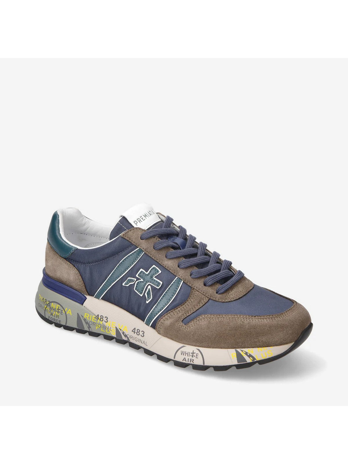 PREMIATA Sneaker Uomo LANDER VAR 6400 Blu gioboutiqueweb