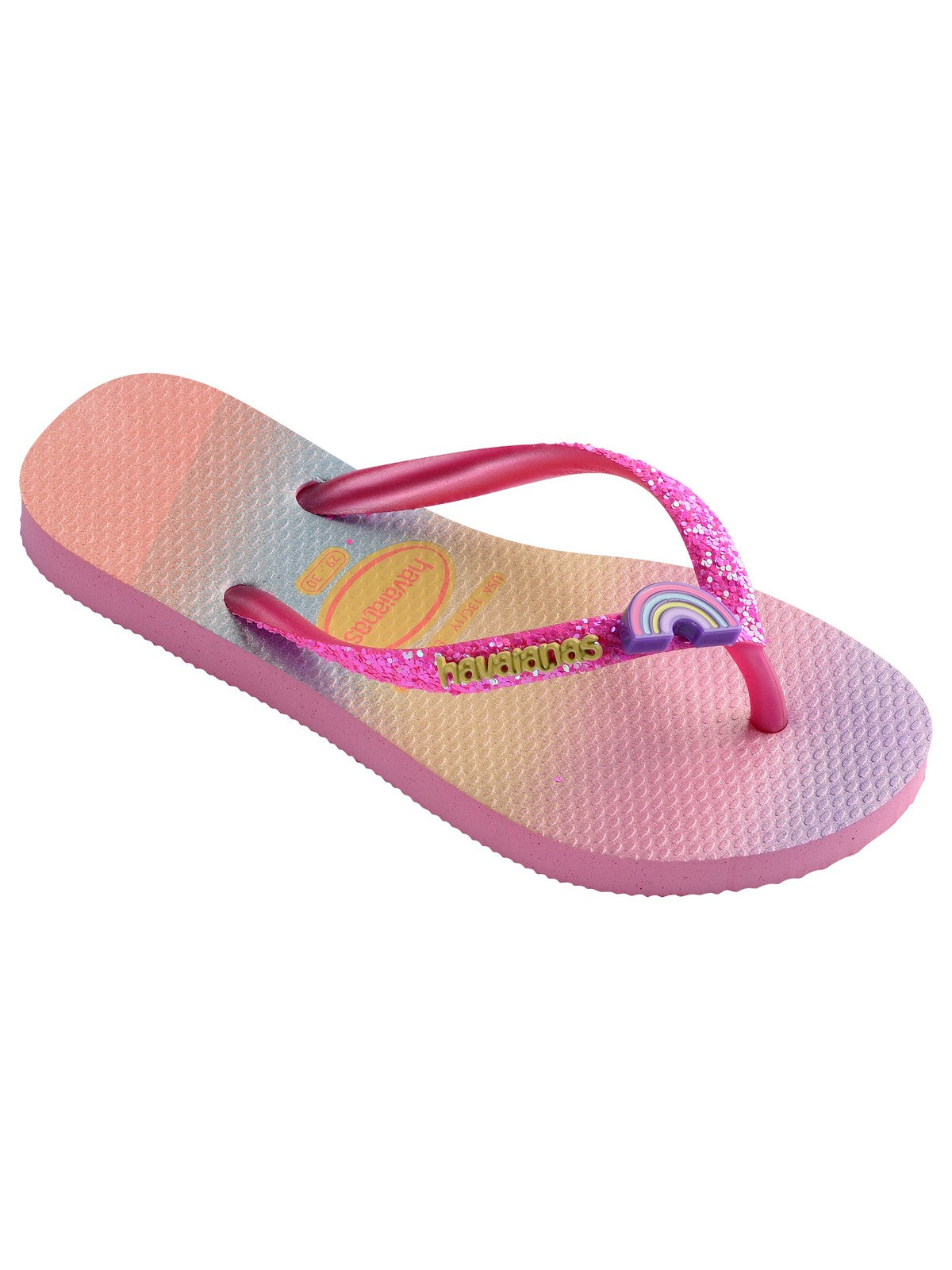 HAVAIANAS Infradito Bambine e ragazze hav. kids slim glitter 4146976.2139 Rosa gioboutiqueweb