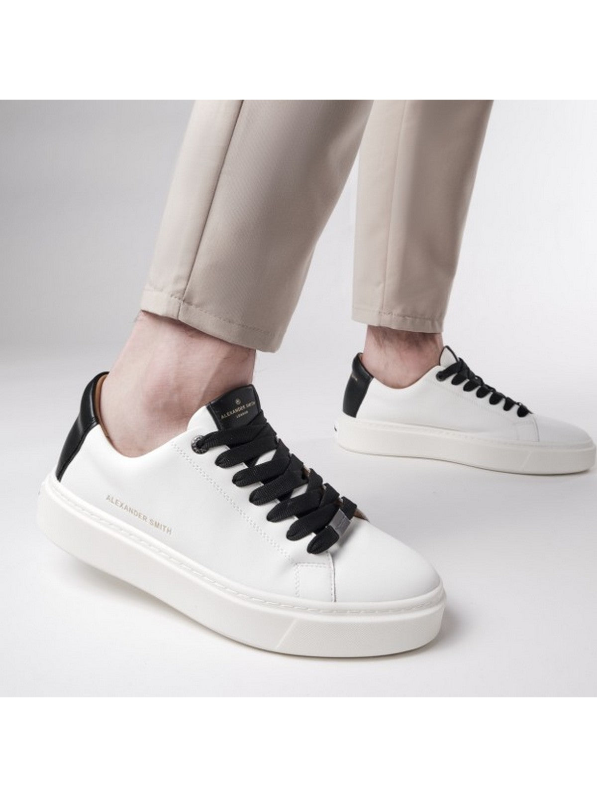 ALEXANDER SMITH Sneaker Uomo London ALAY N1U 10WBK Bianco gioboutiqueweb
