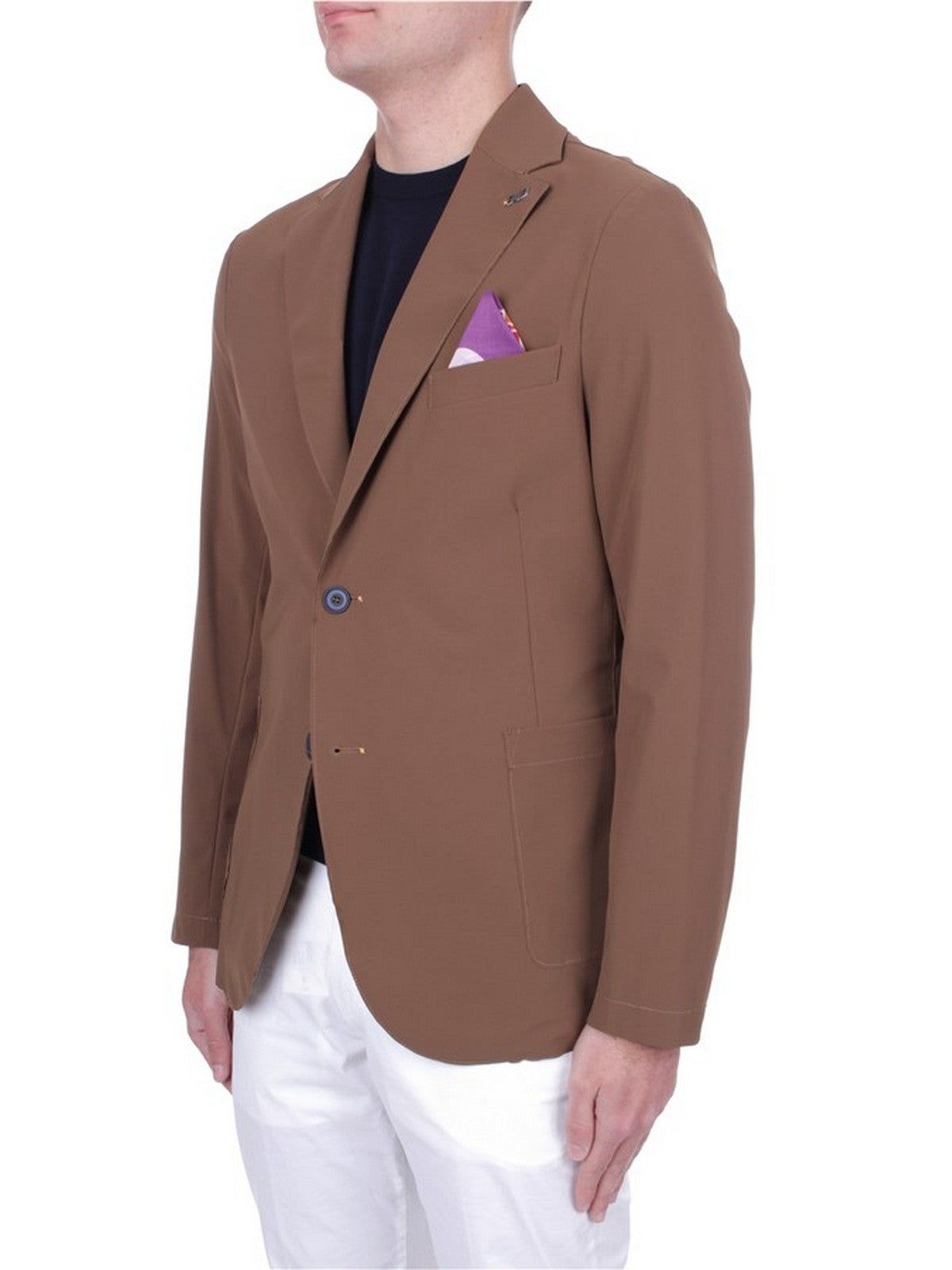 Bob Men's Jacket P24fricky225 T225 Brown tobacco