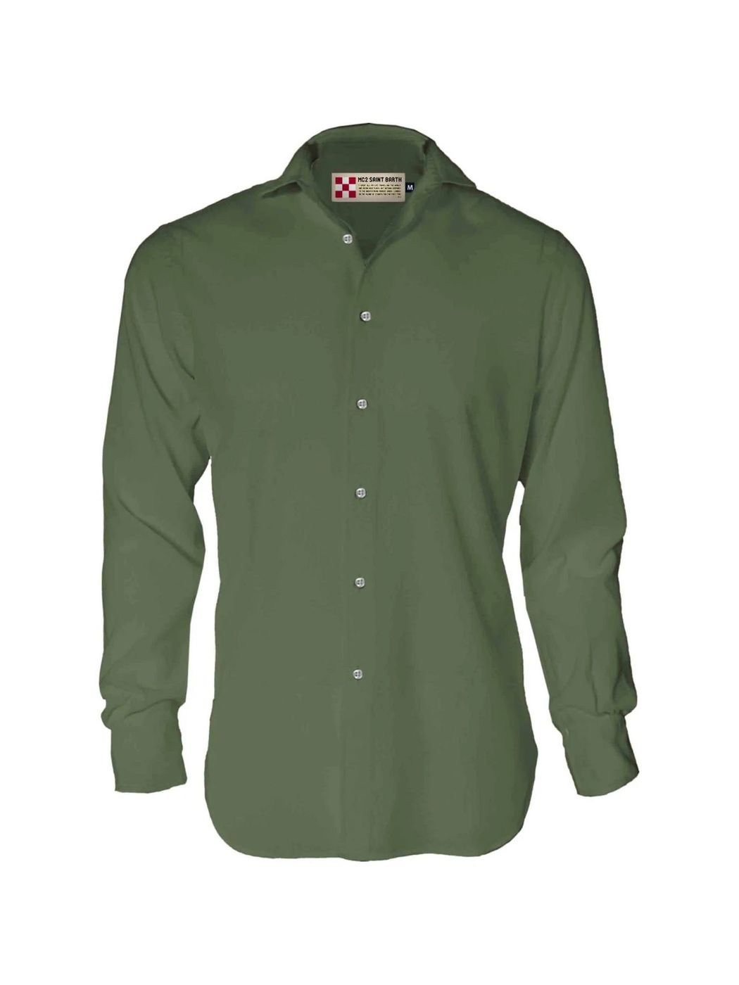 Mc2 Saint Barth Men's Shirt Pamplona 52n Verde
