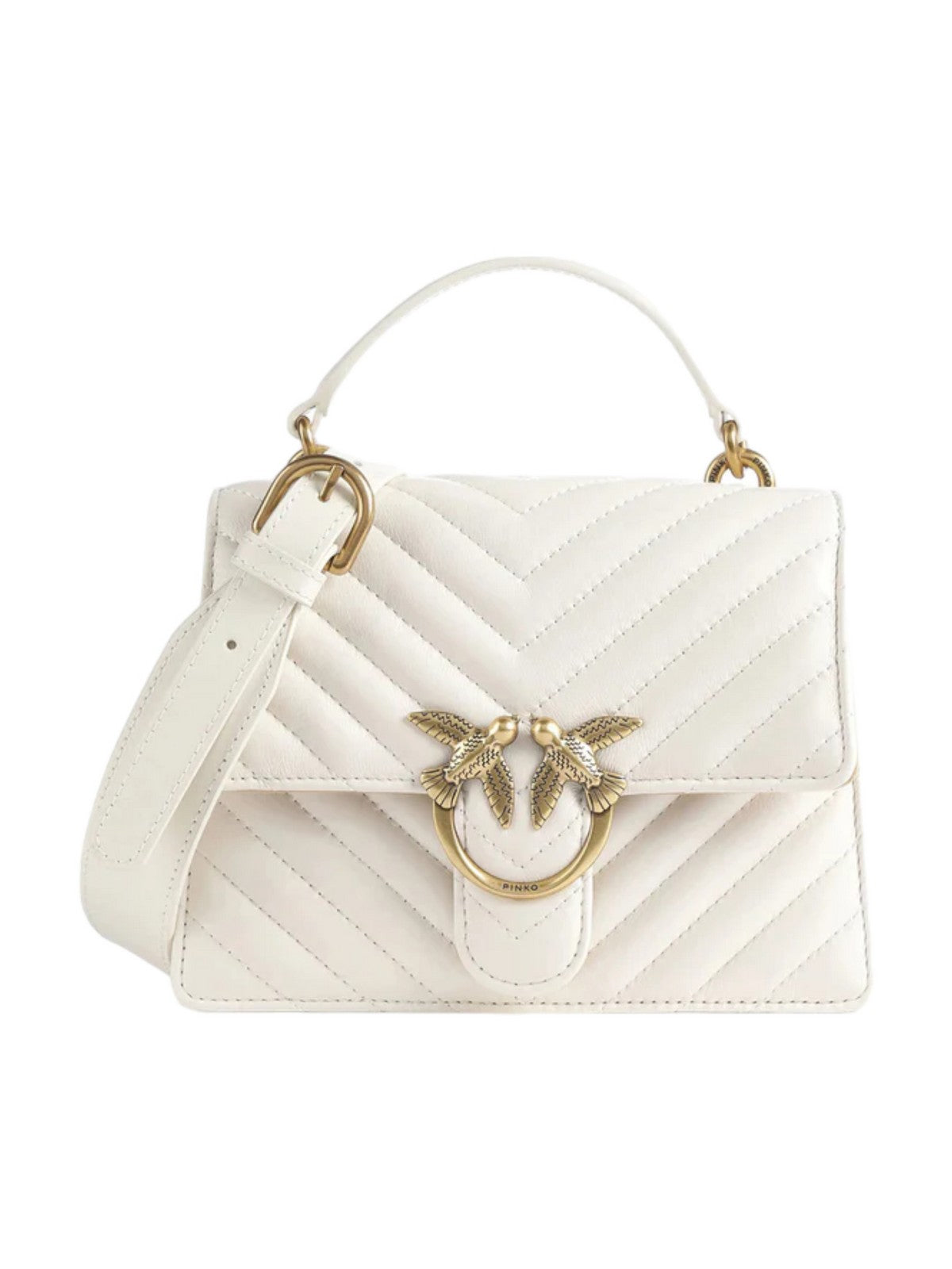 Pinko Woman Bag Love Top Handle 100066-A0GK Z14Q White