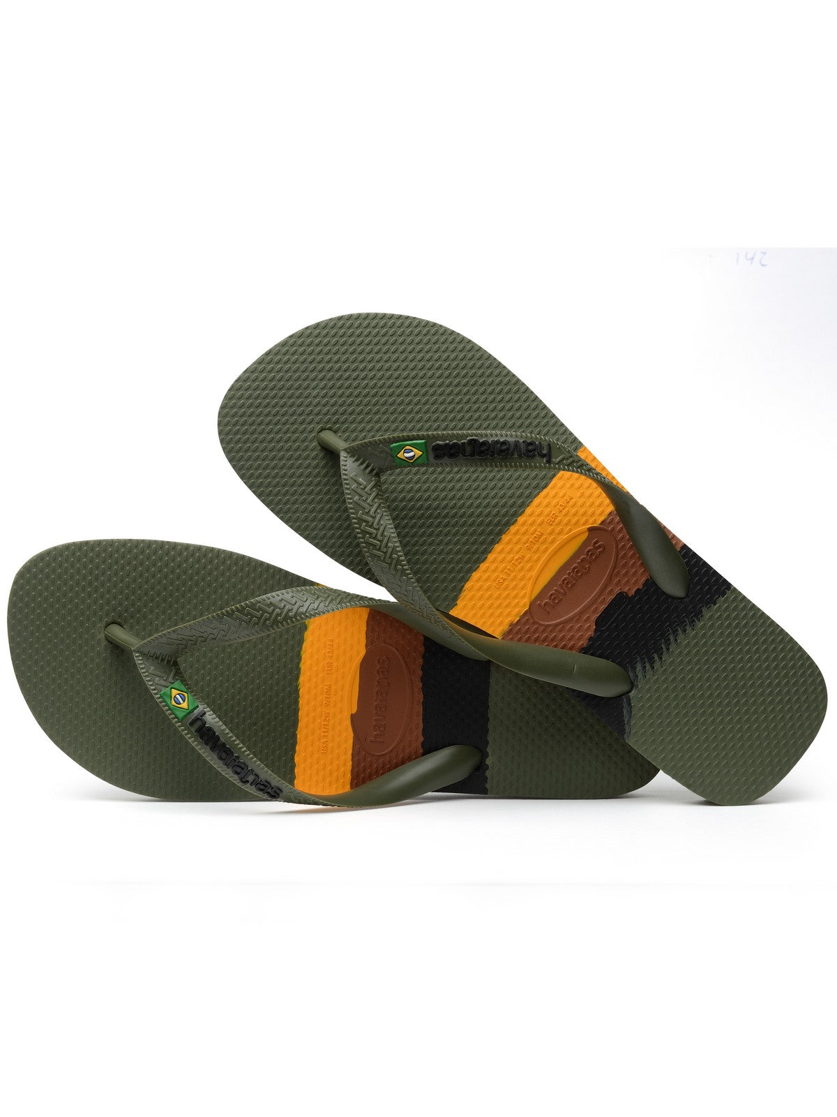 HAVAIANAS Infradito Unisex adulto Hav. Brasil Tech 4147239.0869 Verde gioboutiqueweb