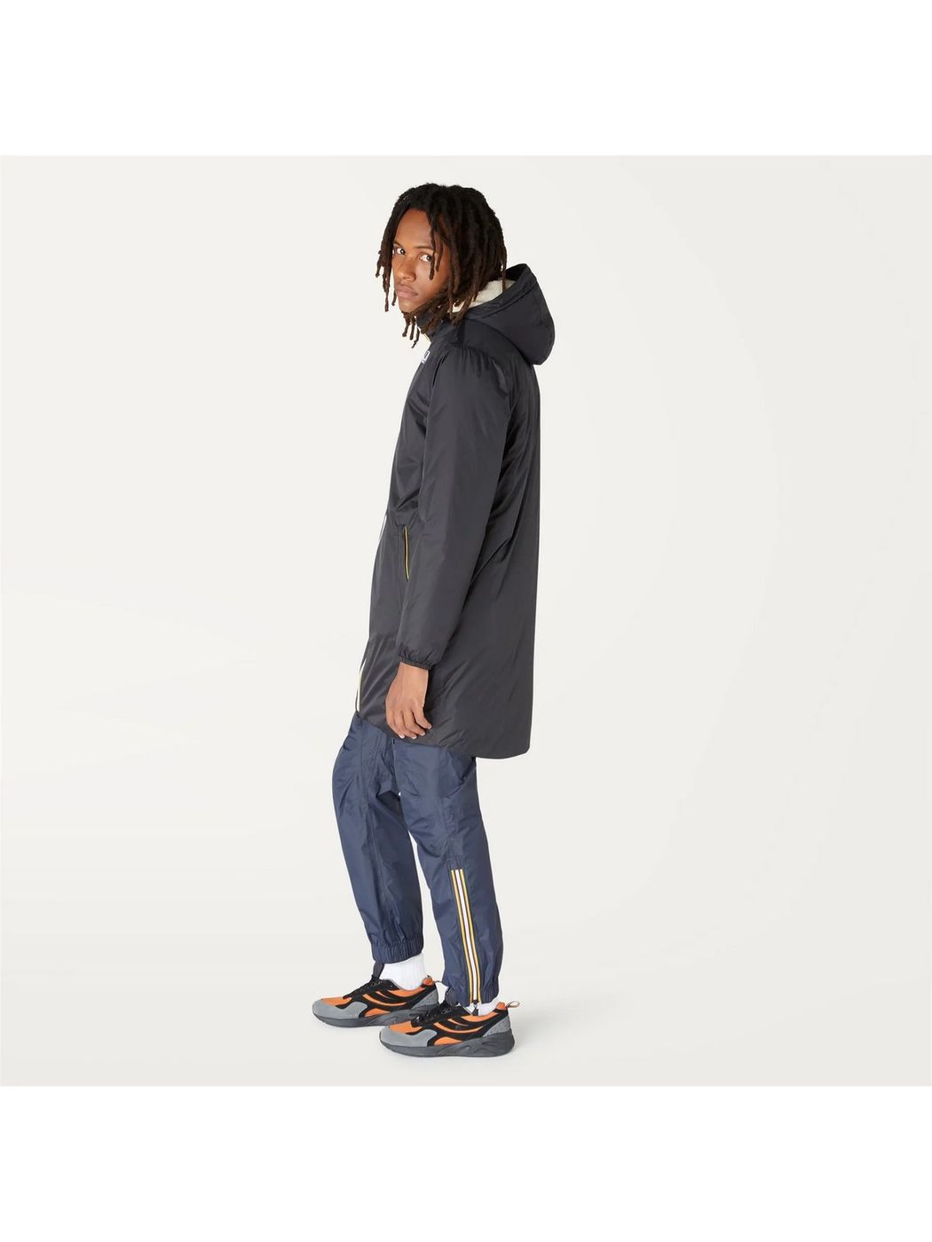 K-WAY Giubbino Uomo Le vrai 3.0 eiffel orsetto K3114KW USY Nero gioboutiqueweb