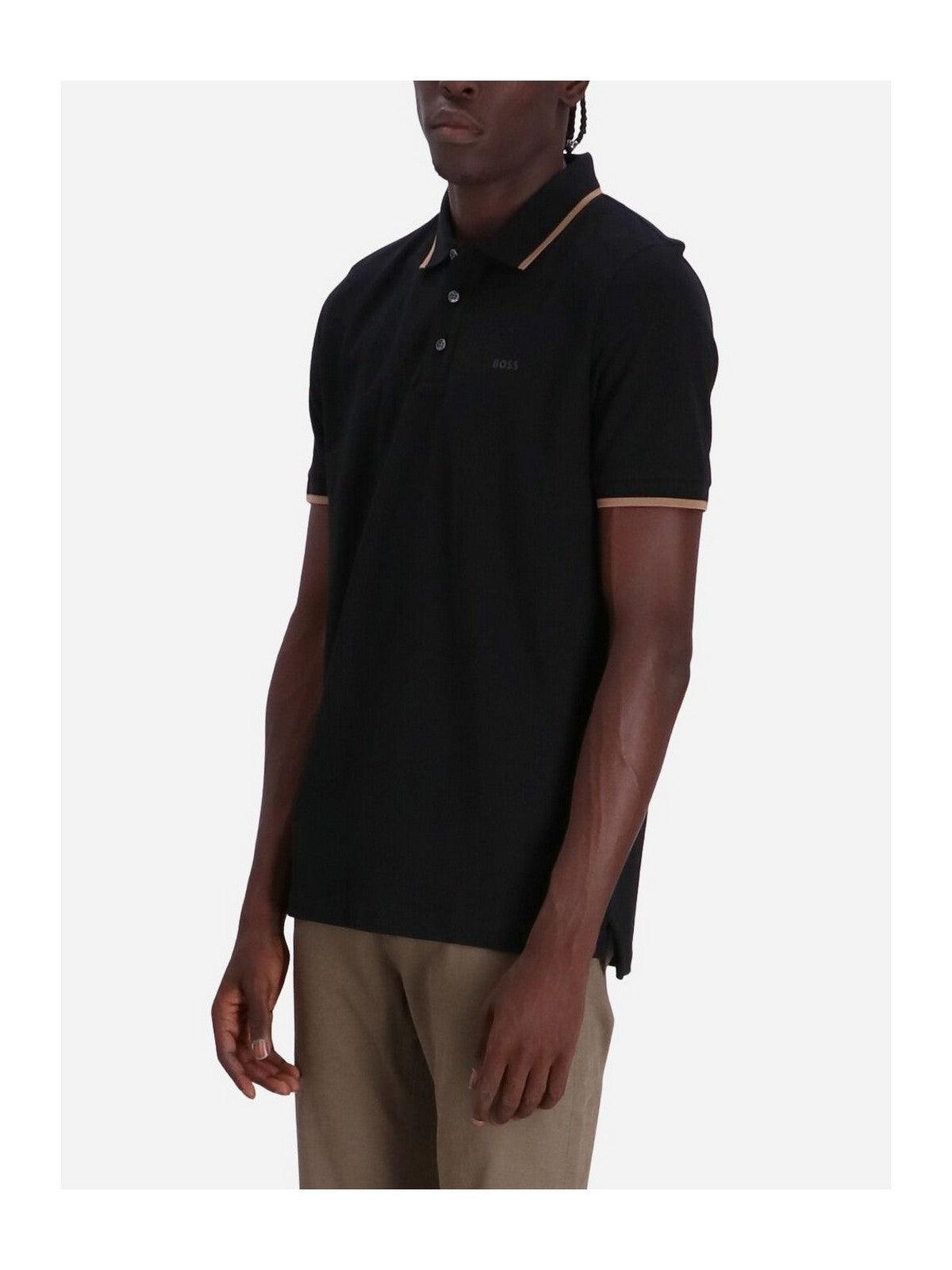 HUGO BOSS T-Shirt e Polo Uomo 50494697 001 Nero gioboutiqueweb
