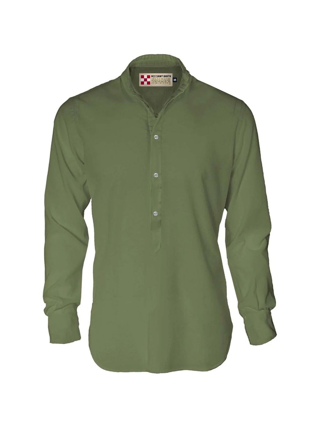 MC2 SAINT BARTH Camicia Uomo KLARKE 52N Verde gioboutiqueweb