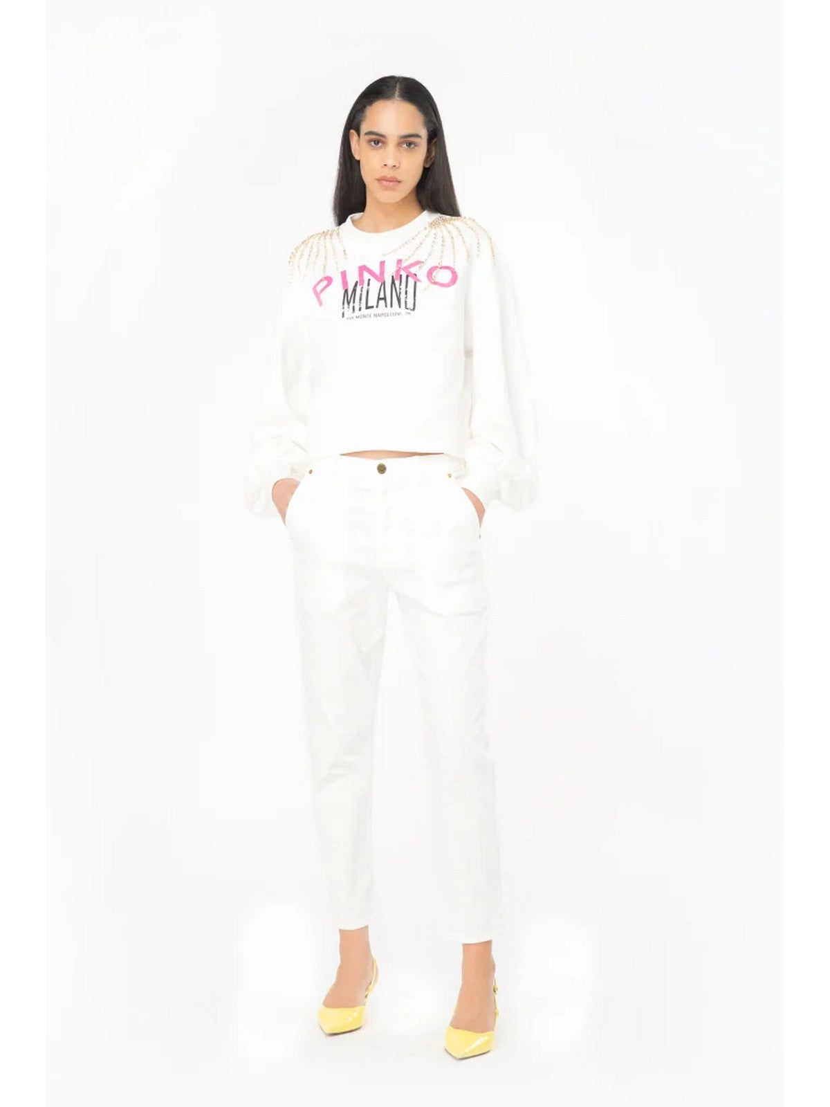 Pinko Woman Sweatshirt Ceresole 102827-A1Lu Z15 White