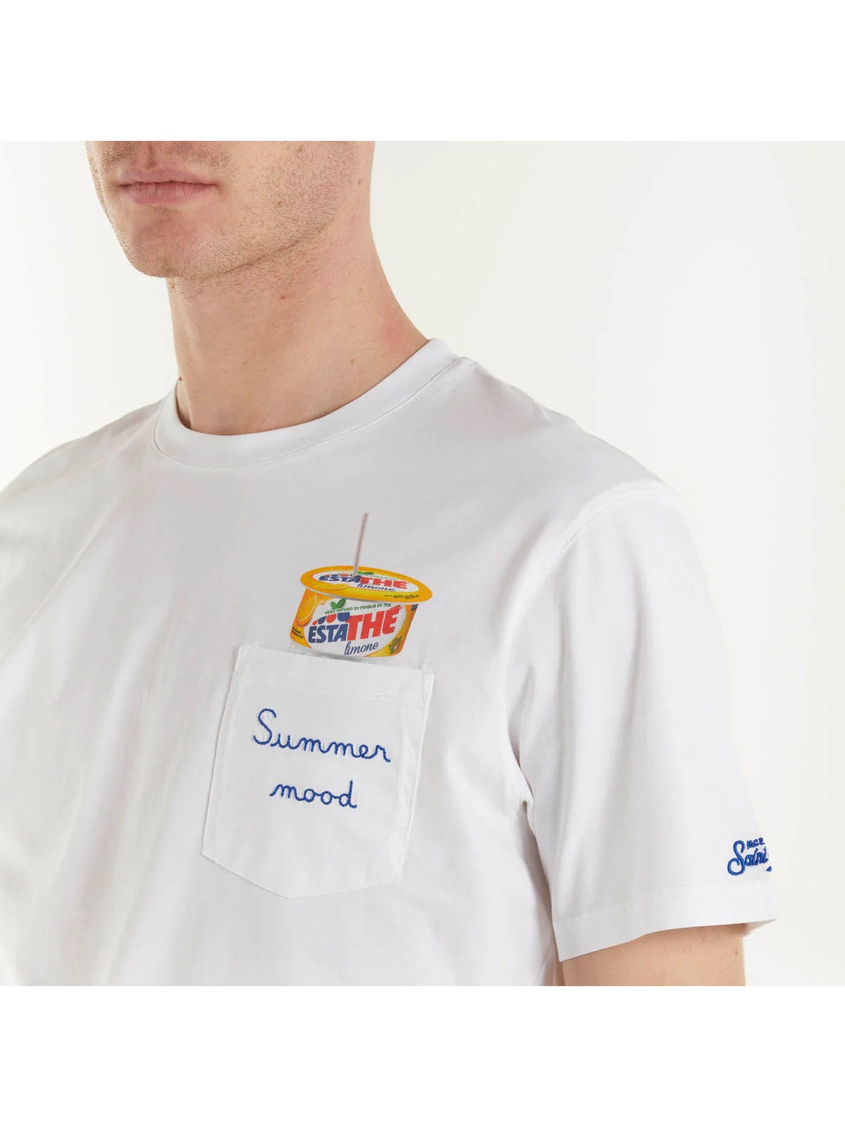 Mc2 Saint Barth T-shirt and Men's Pole Austin 00175d White