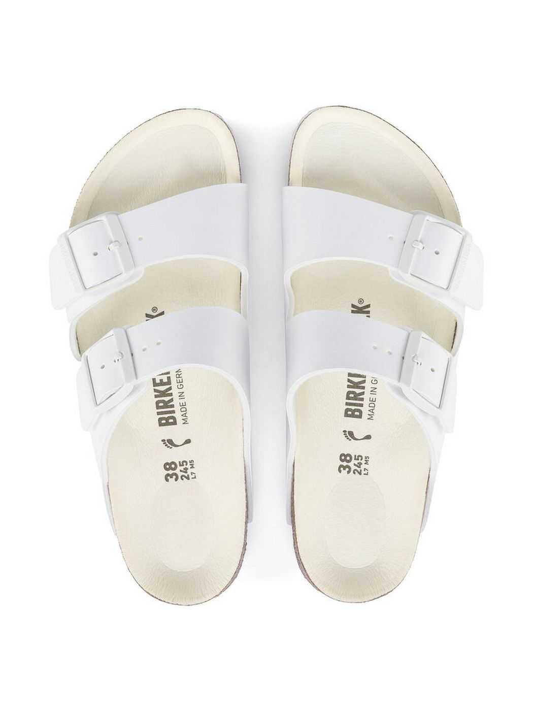 BIRKENSTOCK Sandalo Unisex adulto Arizona 1019046 Bianco gioboutiqueweb