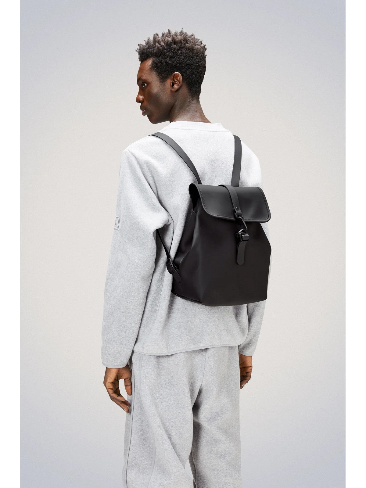 RAINS Zaino Unisex adulto Bucket Backpack W3 13040 01 Black Nero gioboutiqueweb